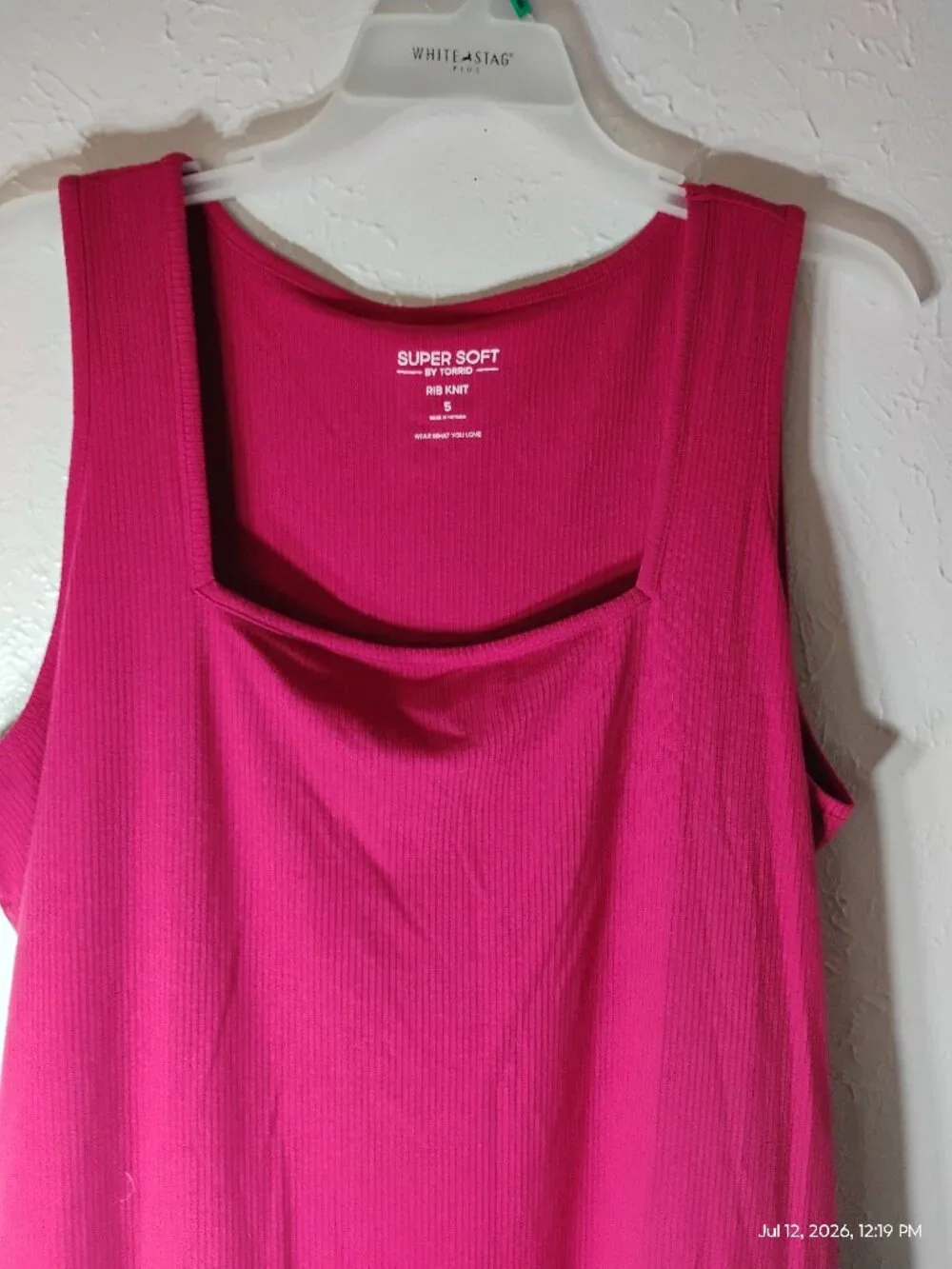 Torrid Super Soft Ribbed Tank Top – Maroon – Size 4X